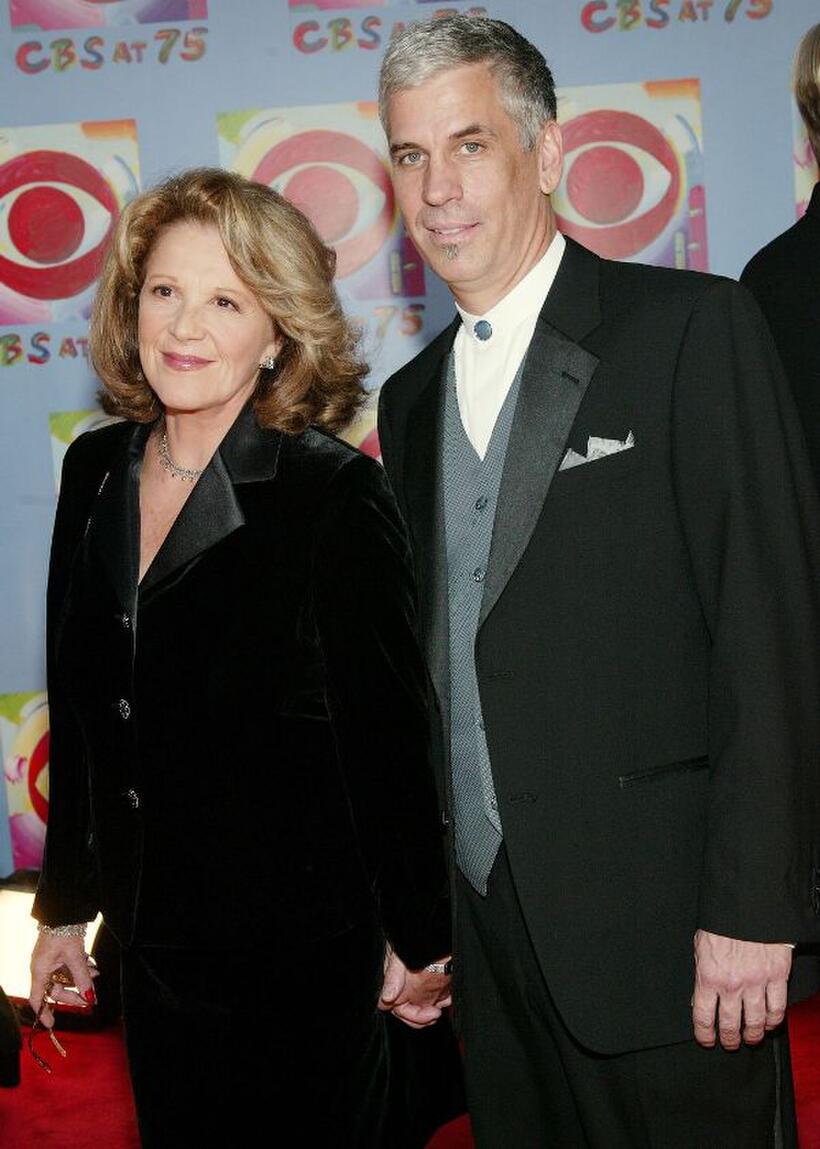 Linda Lavin and Guest at the "CBS at 75" television gala.