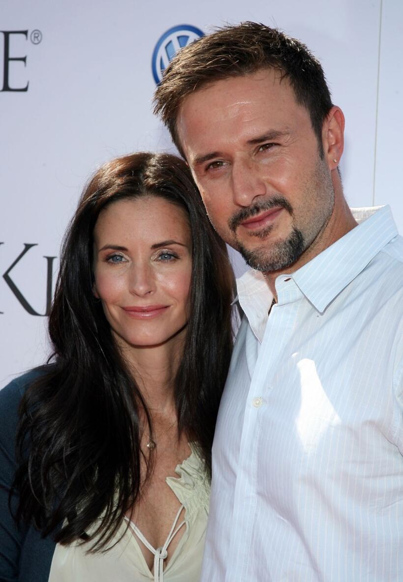 David Arquette and Courtney Cox attends the Kinerase Skincare Celebration on the Pier hosted by Courtney Cox to benefit the EV Medical Research Foundation.