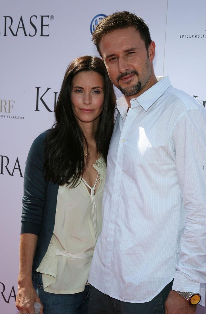 David Arquette and Courtney Cox attends the Kinerase Skincare Celebration on the Pier hosted by Courtney Cox to benefit the EV Medical Research Foundation.