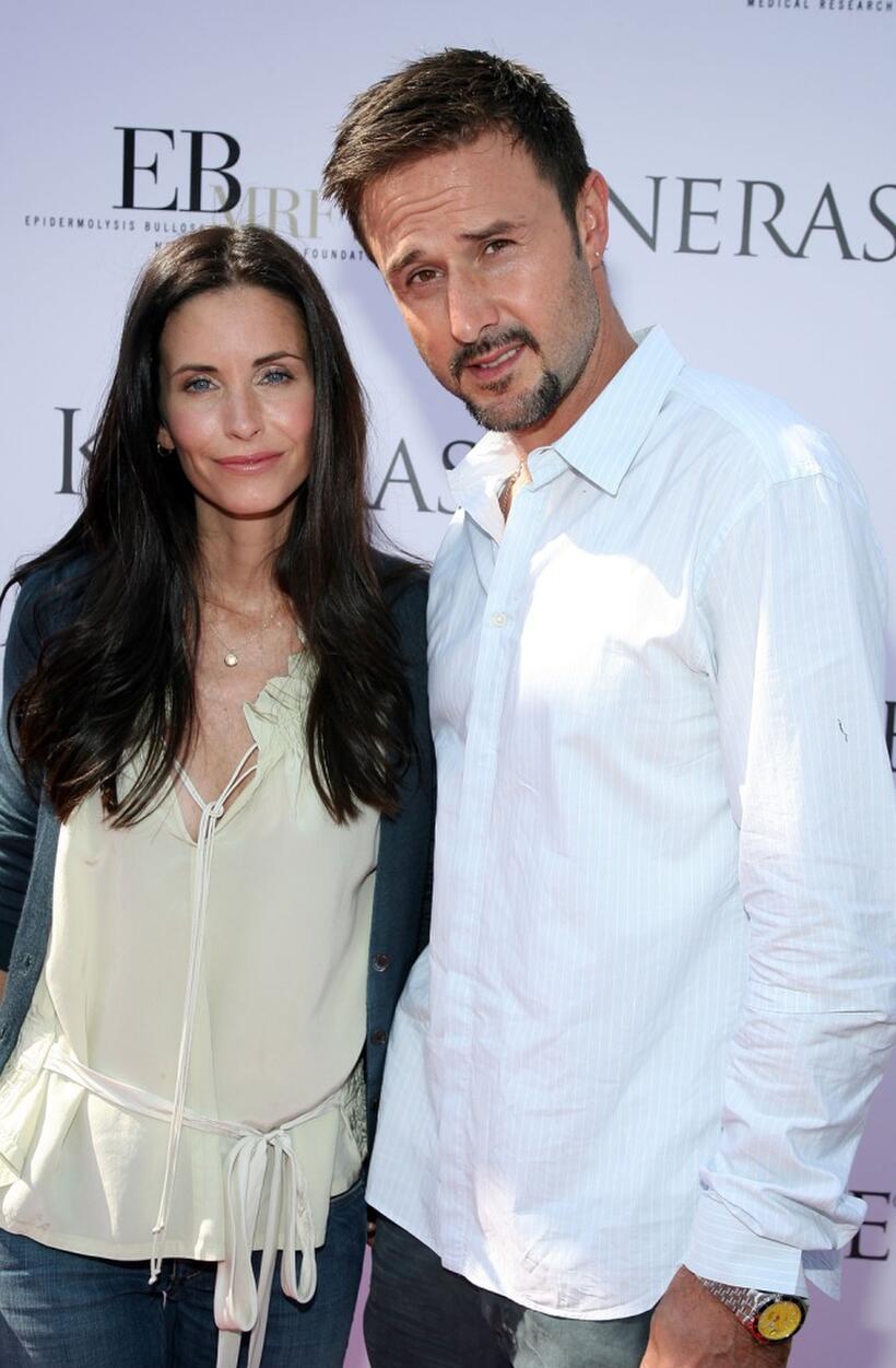 David Arquette and Courtney Cox attends the Kinerase Skincare Celebration on the Pier hosted by Courtney Cox to benefit the EV Medical Research Foundation.