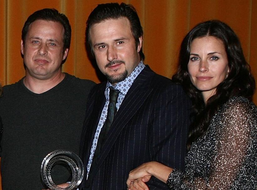 Richmond Arquette, David Arquette and Courteney Cox Arquette at the AFI Associates luncheon.