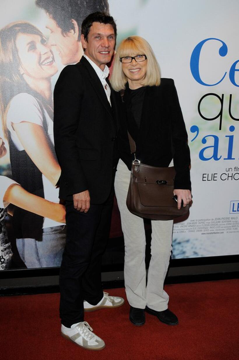 Marc Lavoine and Mireille Darc at the premiere of "Celle que j'aime."