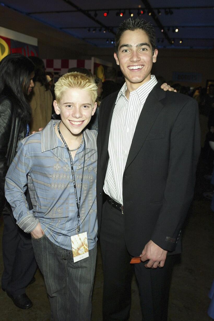 Scotty Leavenworth and Tyler Hoechlin at the WB Television Network's All-Star Winter TCA Party.