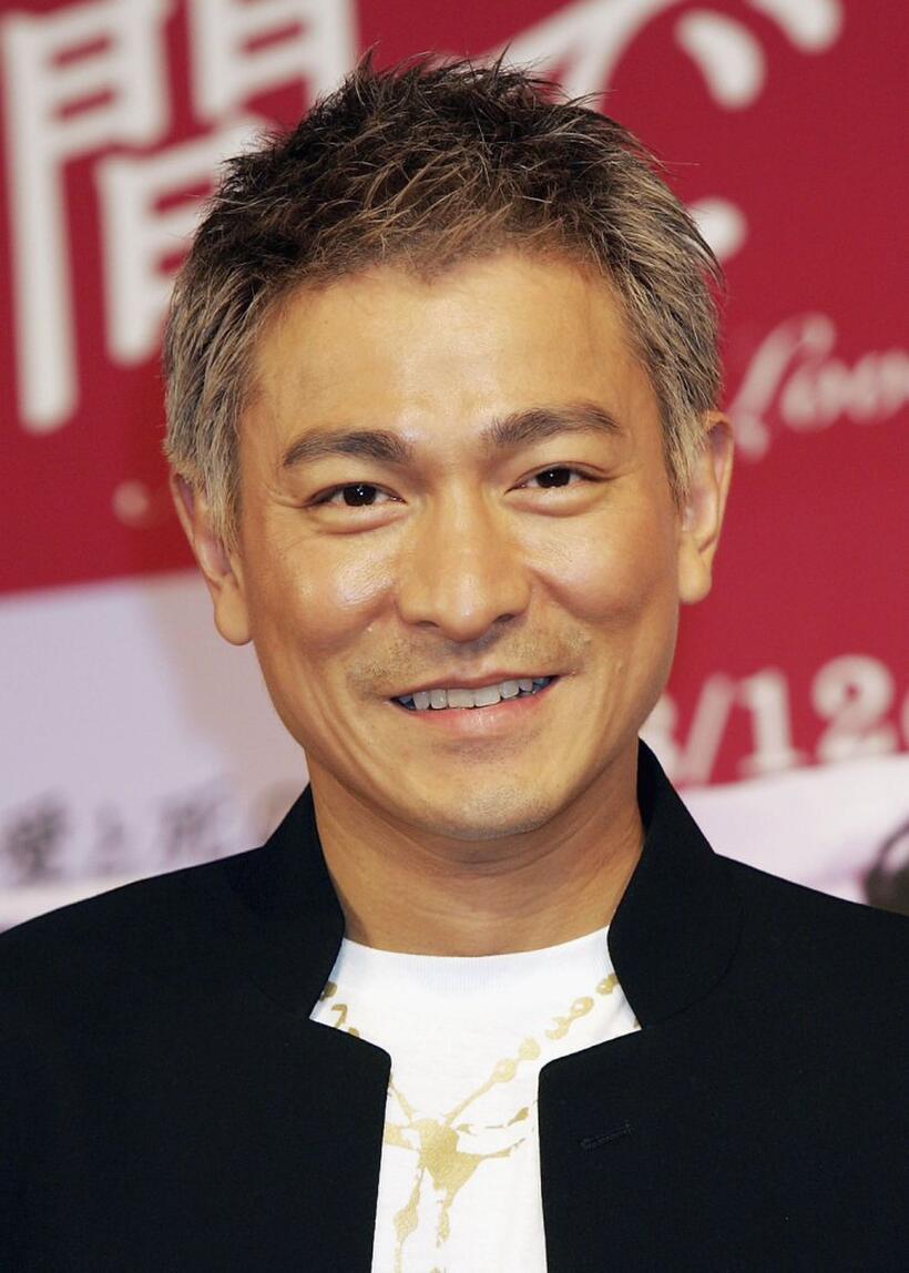 Andy Lau at the press conference promoting "All About Love."