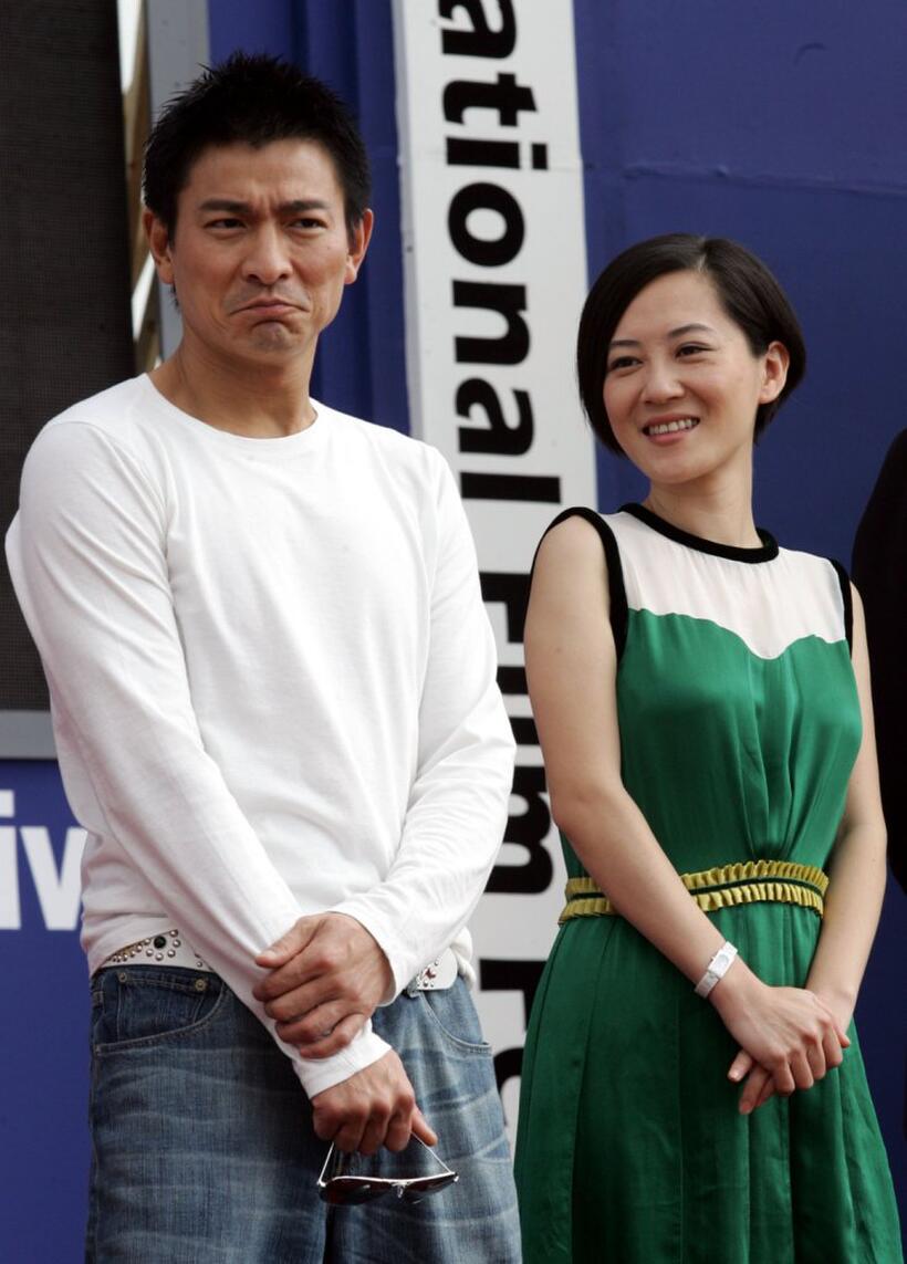 Andy Lau and Taiwan Director Robin Lee Yun-Chan at the Pusan International Film Festival (PIFF).