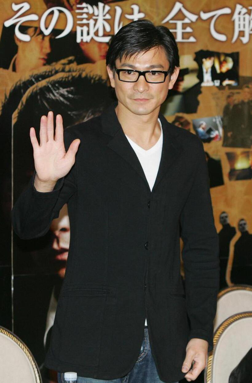 Andy Lau at the press conference of "Infernal Affaira III."