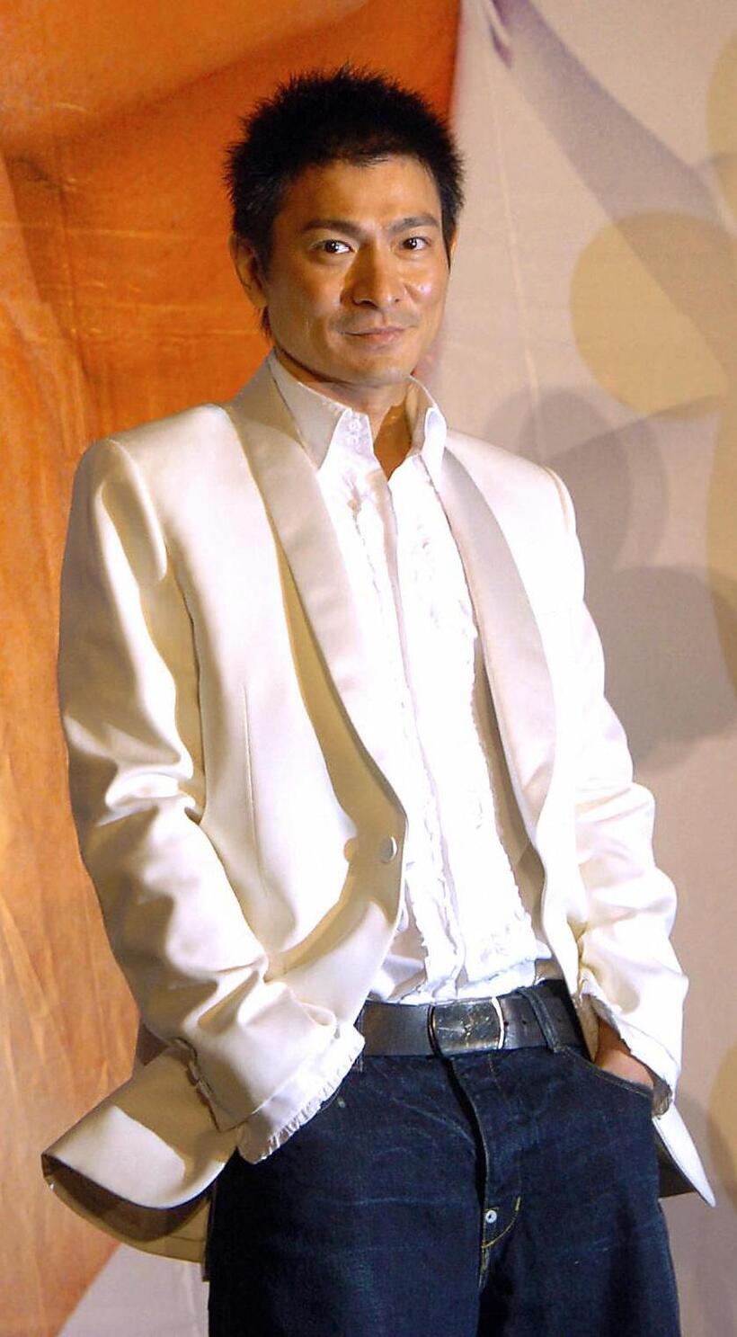 Andy Lau at the press conference in Taipei.