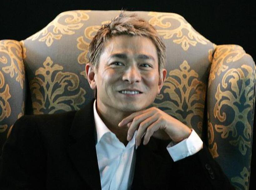 Andy Lau at the press conference of "Protege."