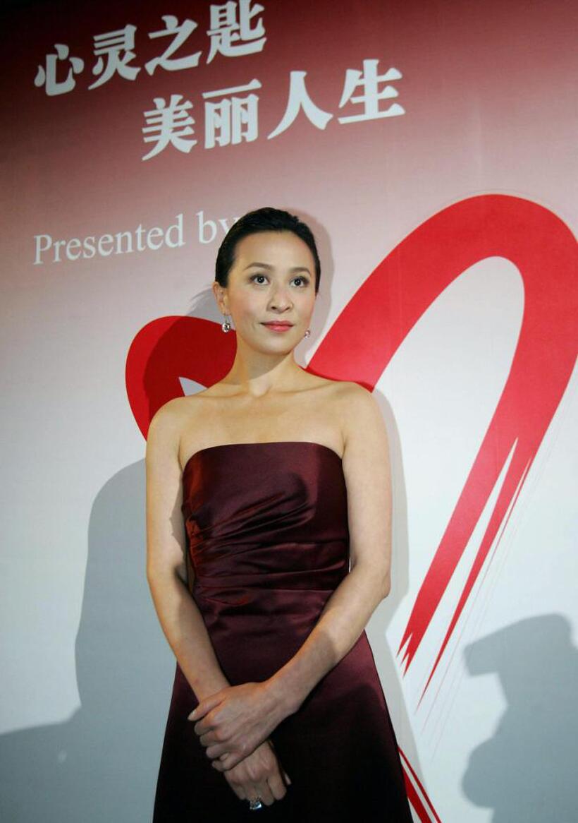 Carina Lau at the promotional event in Shanghai.