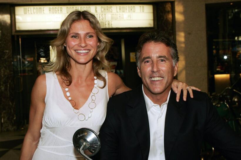 Lana Antonova and Christopher Lawford at the premiere of "The World's Fastest Indian."