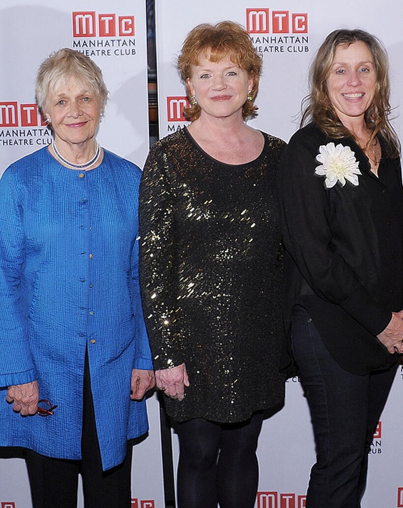 Estelle Parsons, Becky Ann Baker and Frances McDormand at the opening night party of "Good People" in New York.