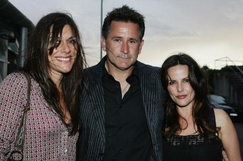 Anthony LaPaglia, his wife Gia Carides and Ally Fowler at the launch for the Flickerfest Short Film Festival at Icebergs.
