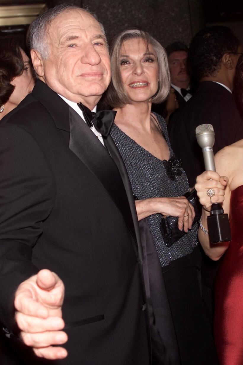Anne Bancroft and Mel Brooks at the 55th Annual Antoinette Perry Tony Awards.