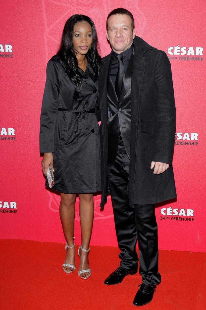 Samuel Le Bihan and Guest at the Cesar Film Awards 2009.