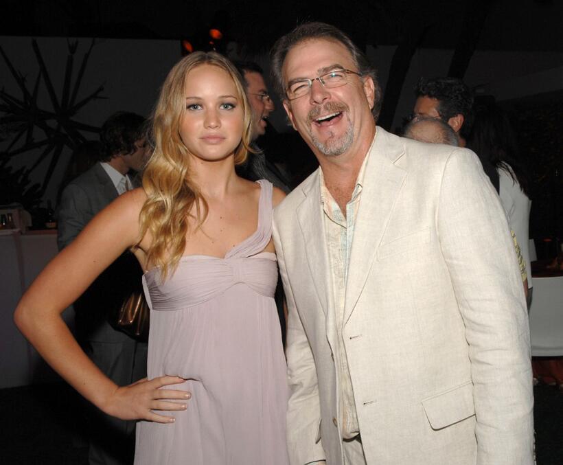 Jennifer Lawrence and Bill Engvall at the 2008 Summer TCA Tour Turner party.