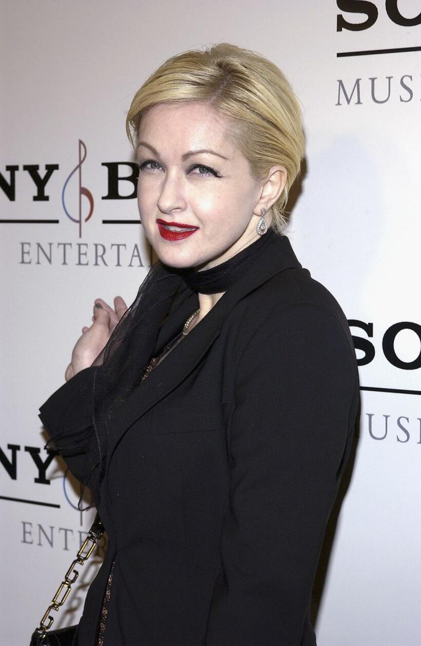 Cyndi Lauper at the Sony BMG Music Entertainment Grammy Party.