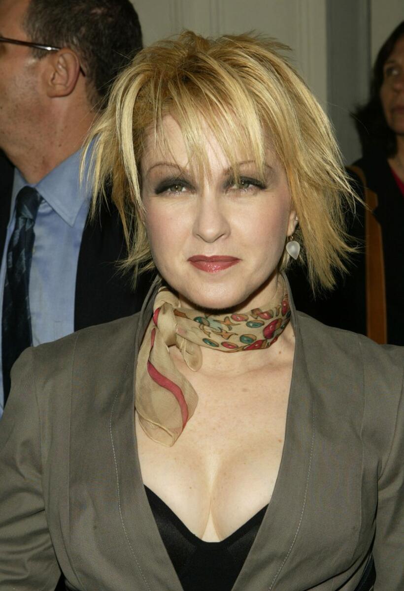 Cyndi Lauper at the American Theatre Wings 2004 Tony Awards Nominations.