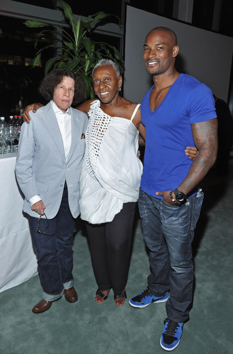 Fran Lebowitz, editor at-large Vogue Italia Bethann Hardison and Tyson Beckford at the Vuitton in New York.
