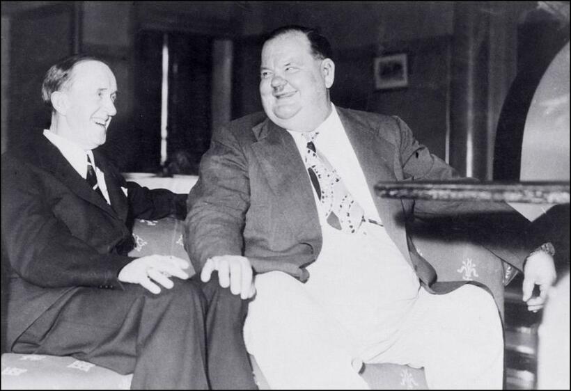 A File Photo of Stan Laurel and Oliver Hardy, Dated January 01, 1930.