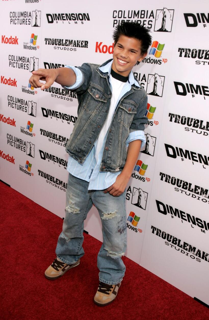 Taylor Lautner at the premiere of "The Adventures of Shark Boy and Lava Girl in 3D."