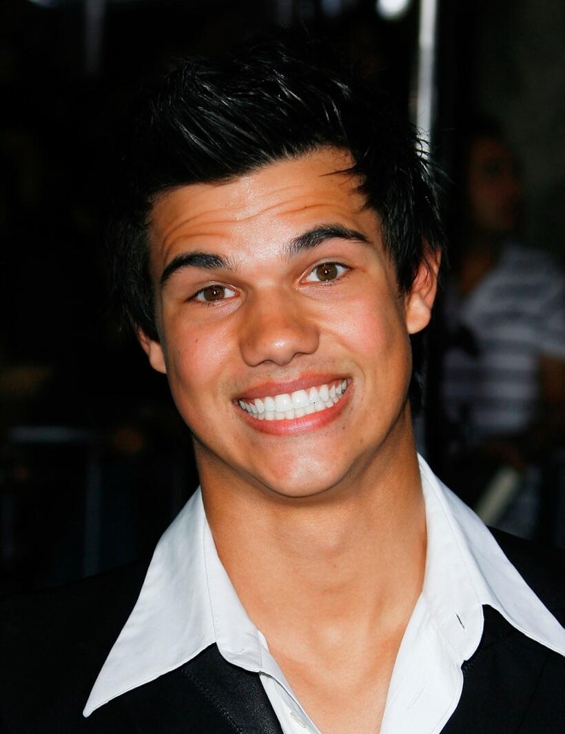 Taylor Lautner at the premiere of "Twilight."
