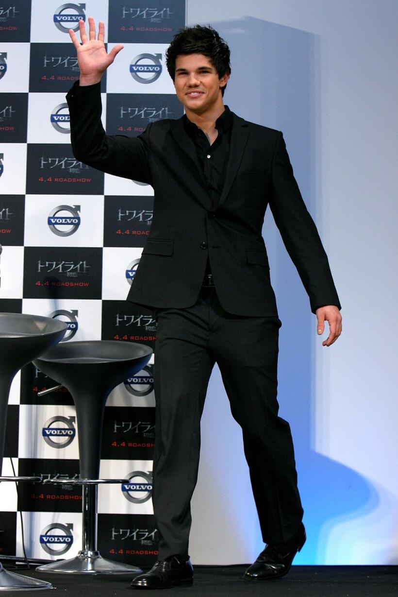 Taylor Lautner at the press conference of "Twilight."