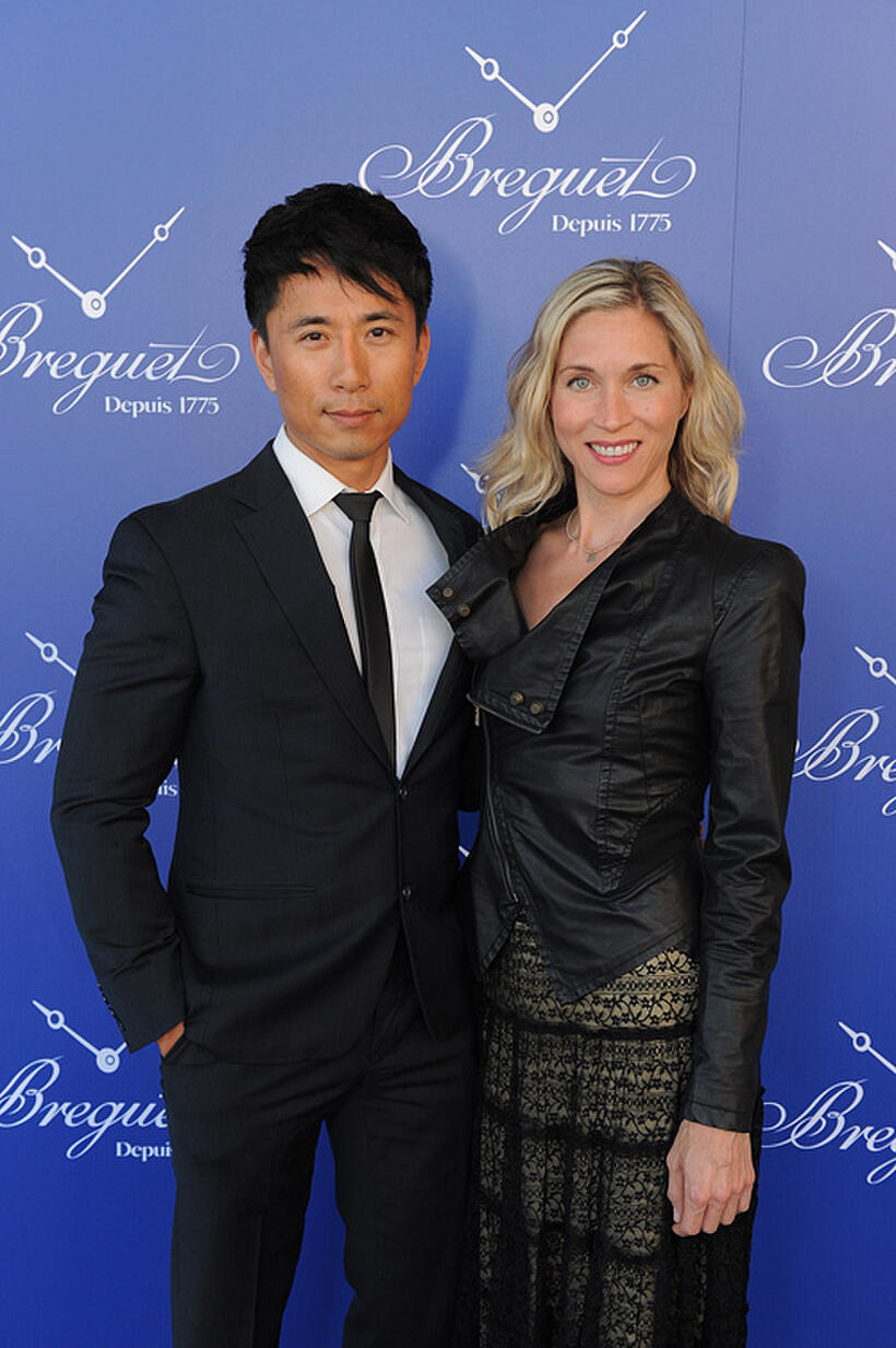 James Kyson Lee and Guest at the Breguet Celebrates Sponsorship of "Paris: Life & Luxury" Exhibit in California.