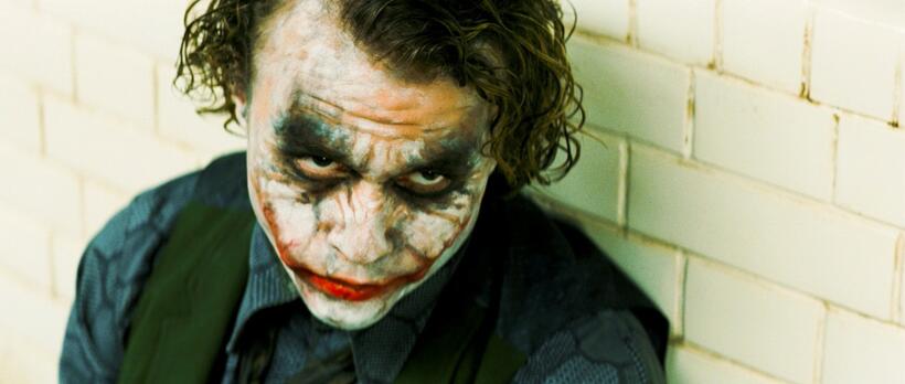 Heath Ledger as The Joker in "The Dark Knight."