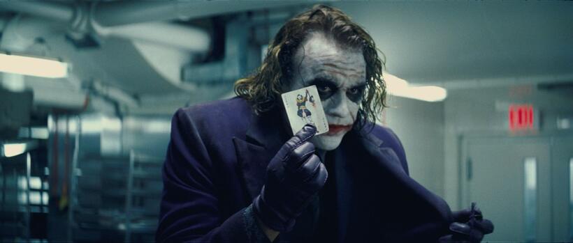 Heath Ledger as The Joker in "The Dark Knight."