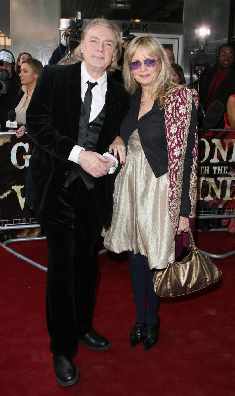 Leigh Lawson and Twiggy at the opening night of "Gone With The Wind."