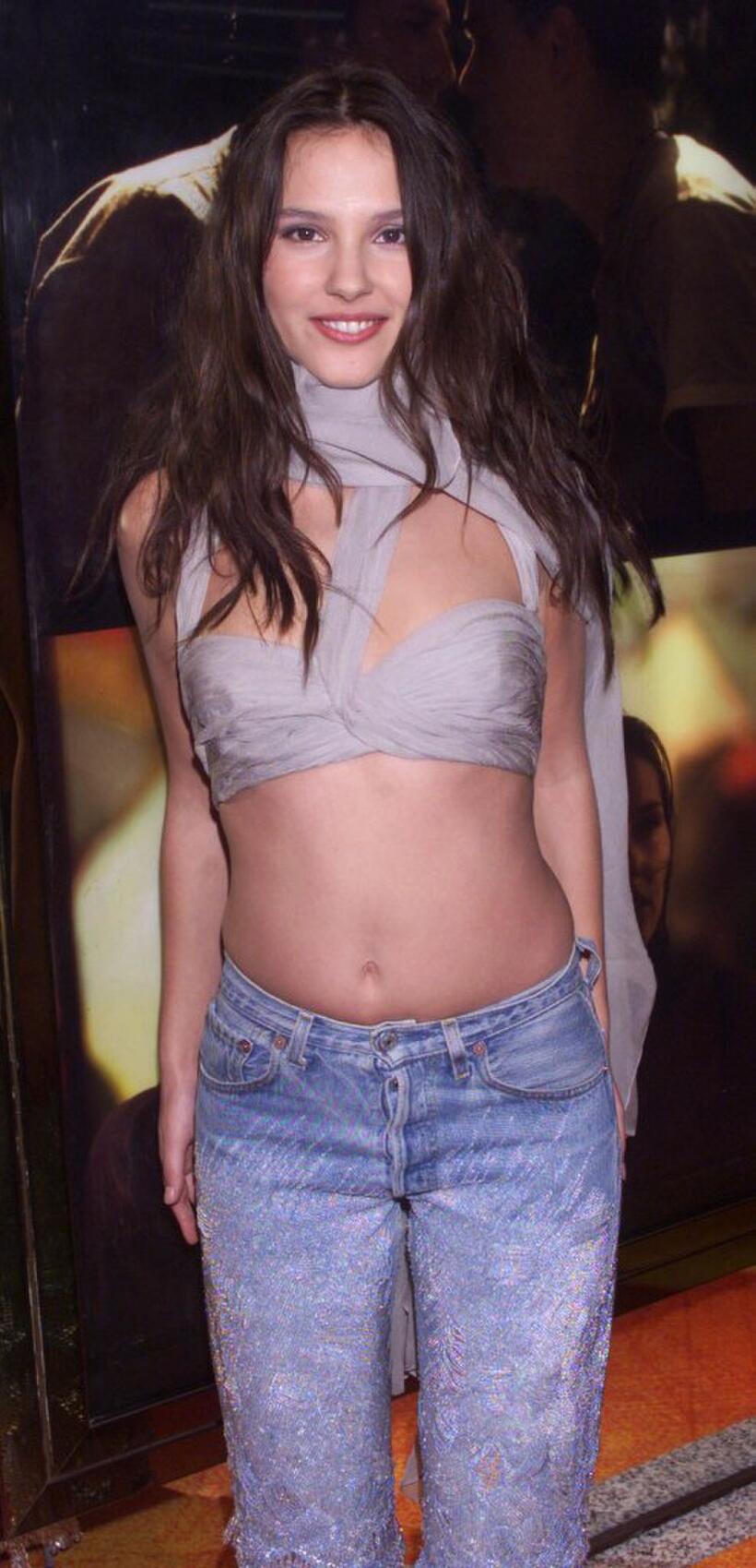 Virginie Ledoyen at the UK film premiere of "The Beach".
