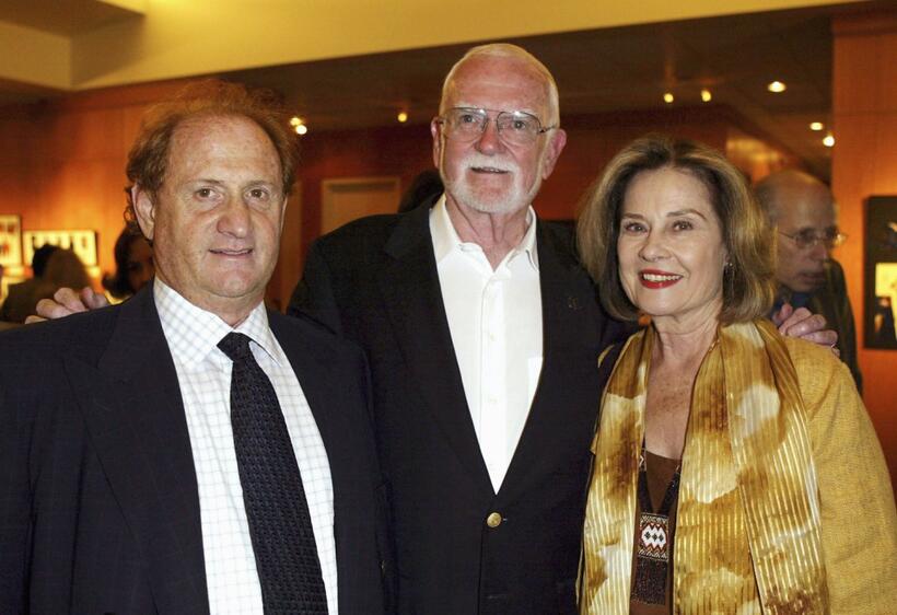 Diane Baker, Mike Medavoy and Frank Pearson at the Academy of Motion Picture Arts and Sciences centennial tribute to Oscar winning director George Stevens.