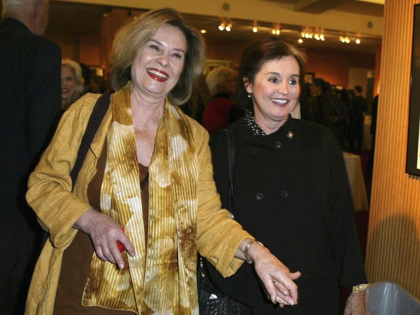 Diane Baker and Millie Perkins at the Academy of Motion Picture Arts and Sciences centennial tribute to Oscar winning director George Stevens.