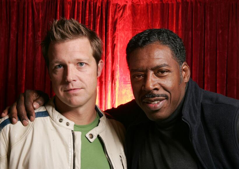 David Leitch and Ernie Hudson at the 2005 Sundance Film Festival.