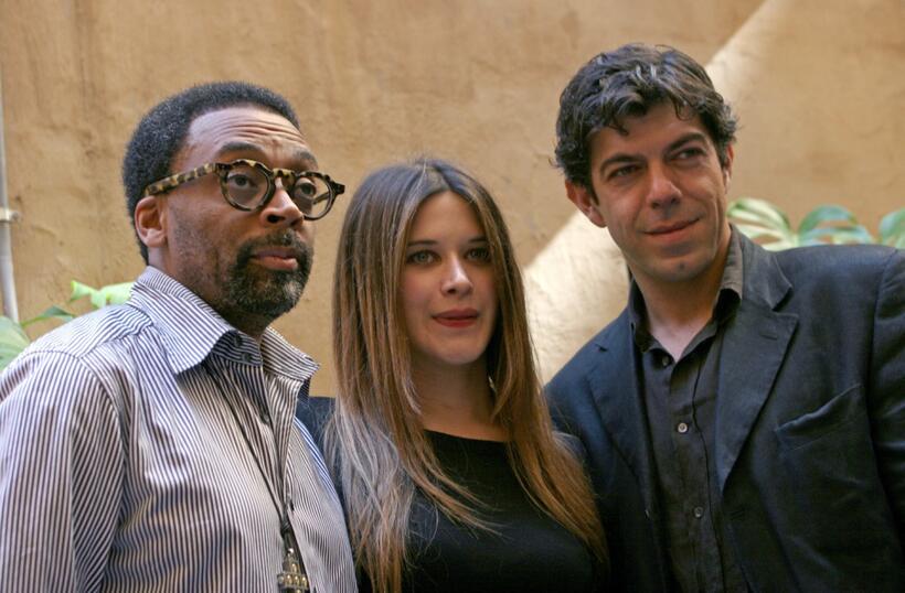 Spike Lee, Valentina Cervi and Pierfrancesco Favino for premiere of his new movie "Miracle at St. Anna".