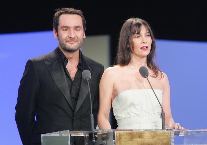 Gilles Lellouche and Geraldine Pailhas at the 32nd Nuit des Cesar ceremony.