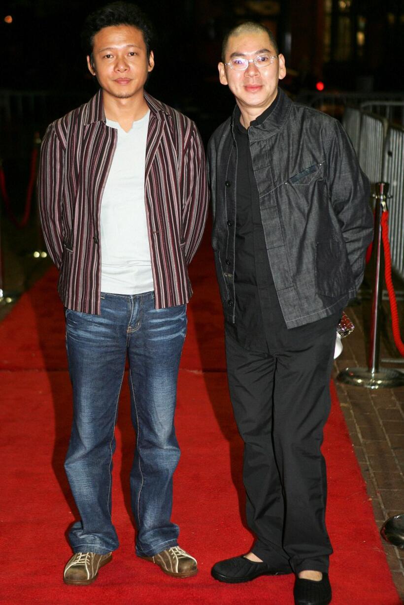 Lee Kang-Sheng and Tsai Ming-Liang at the premiere of "The Wayward Cloud."