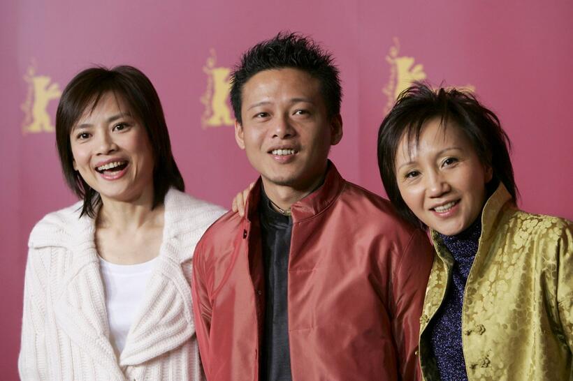Chen Shiang-Chyi, Lee Kang-Sheng and Lu Yi-Ching at the photocall of "Tian Bian Yi Duo Yun" during the 55th Annual Berlinale International Film Festival.