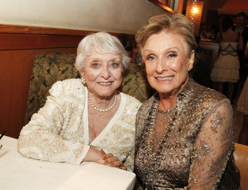 Celeste Holm and Cloris Leachman at the after party of the premiere of "The Women."