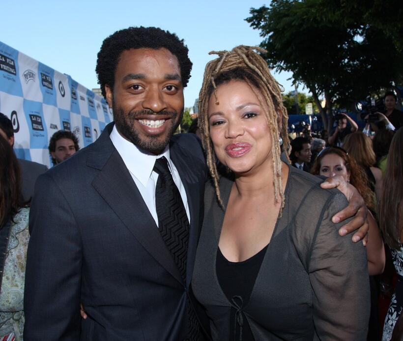 Chiwetel Ejiofor and Kasi Lemmons at the opening night screening of "Talk to Me" during the Los Angeles Film Festival.