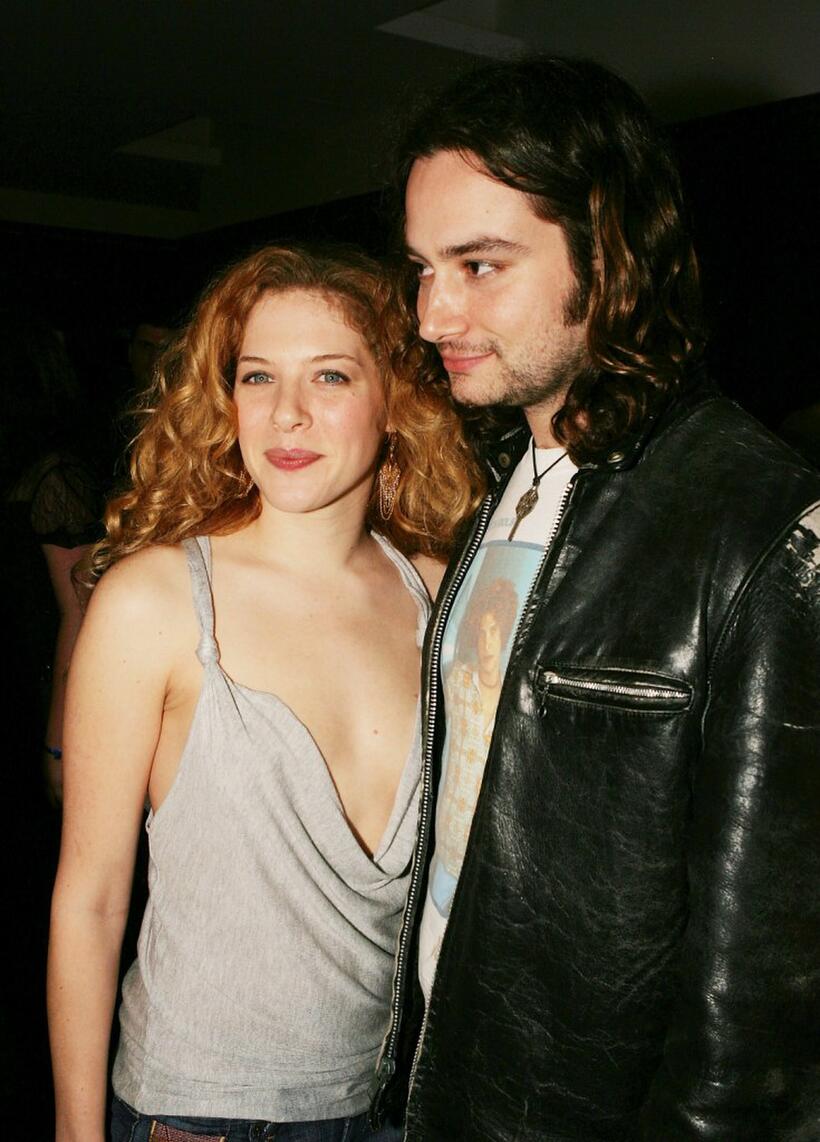 Rachelle Lefevre and Constantine Maroulis at the party to celebrate "American Idol" Top 12 finalists.
