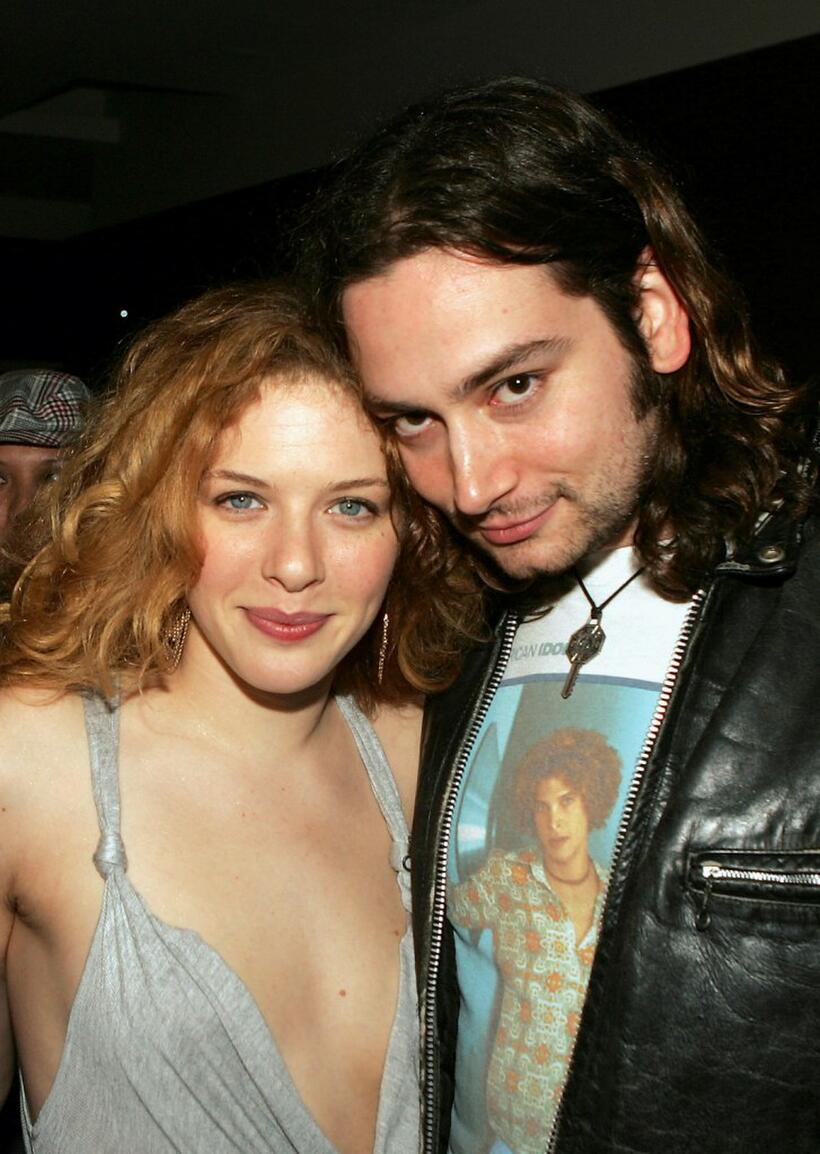 Rachelle Lefevre and Constantine Maroulis at the party to celebrate "American Idol" Top 12 finalists.
