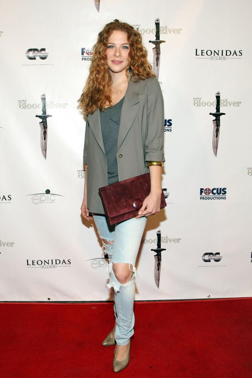 Rachelle Lefevre at the premiere of "Blood River."