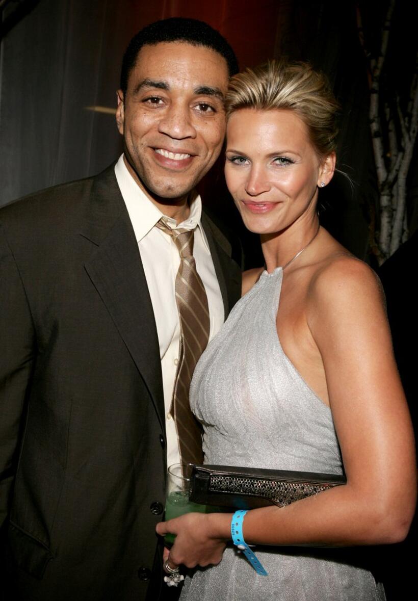 Harry J. Lennix and Natasha Henstridge at the 32nd Annual People's Choice Awards.