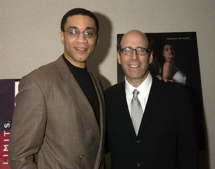 Harry J. Lennix and Matt Blank at the premiere of "Keep the Faith, Baby."