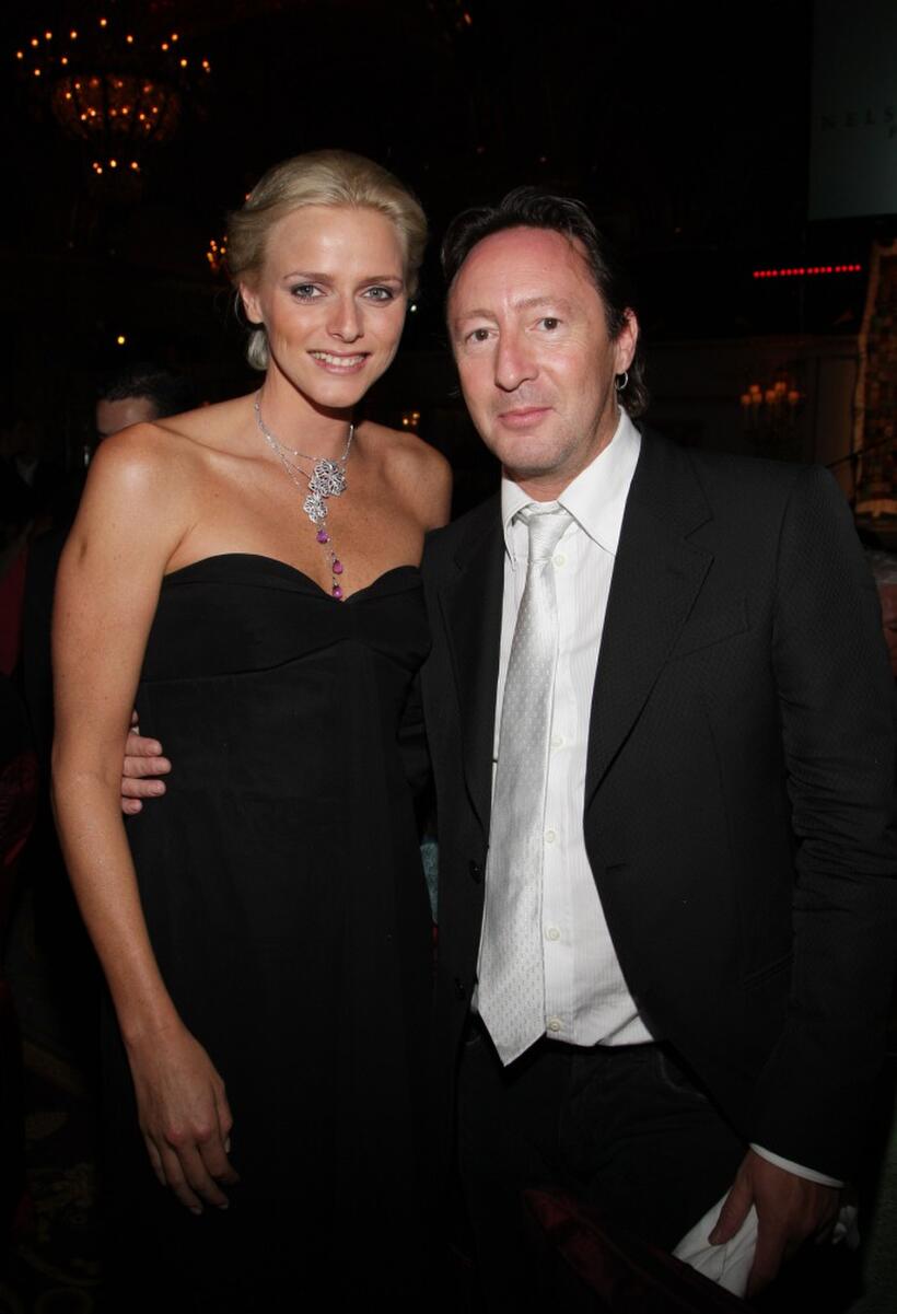Charlene Wittstock and Julian Lennon at the Unite For A Better World Gala Dinner.
