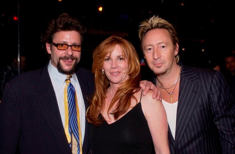 Judd Nelson, Melissa Gilbert and Julian Lennon at the Julian Lennon's birthday party.
