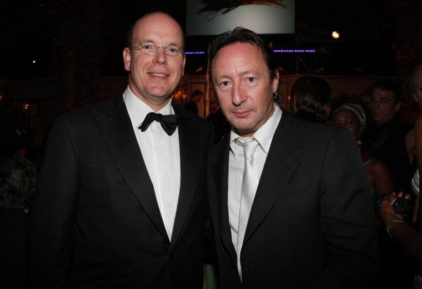 Prince Albert II of Monaco and Julian Lennon at the "Unite For A Better World Gala Dinner."