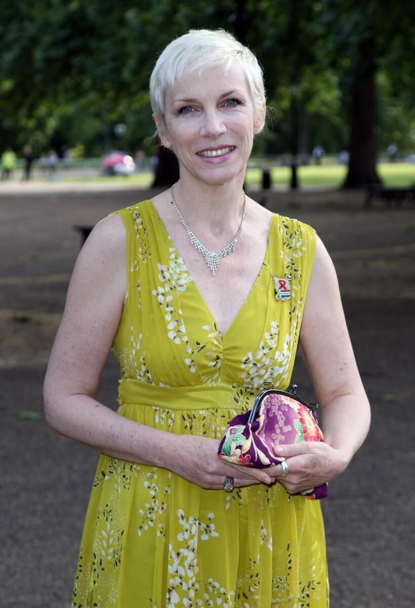 Annie Lennox at the Nelson Mandelas 90th Birthday dinner.