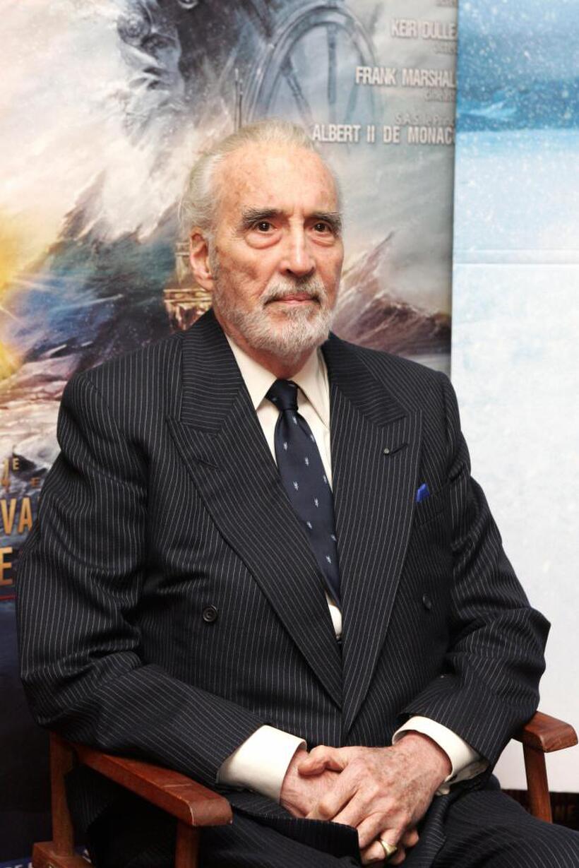 Christopher Lee at the Jules Verne Film Festival.